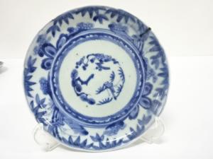 古伊万里　染付　六寸皿